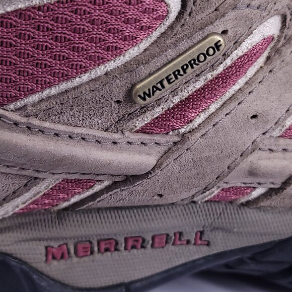 Merrell Moab 2 Mid Waterproof Hiking Boots Women’s 7 Vibram Trail Chukka - Picture 14 of 16